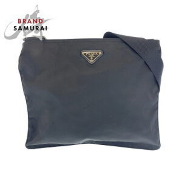 Prada nylon pouch triangular Bag Shoulder Tessuto black - Picture 1 of 9